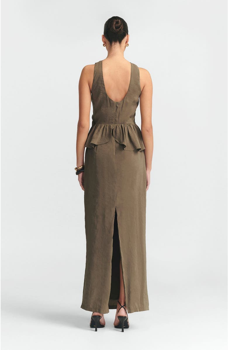 ST MRLO Aloe Maxi Dress, Alternate, color, Dark Truffle
