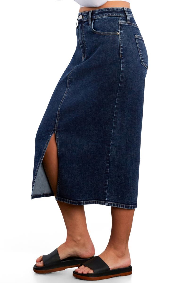 Wash Lab Denim Lucy Denim Midi Skirt, Alternate, color, Petal Denim