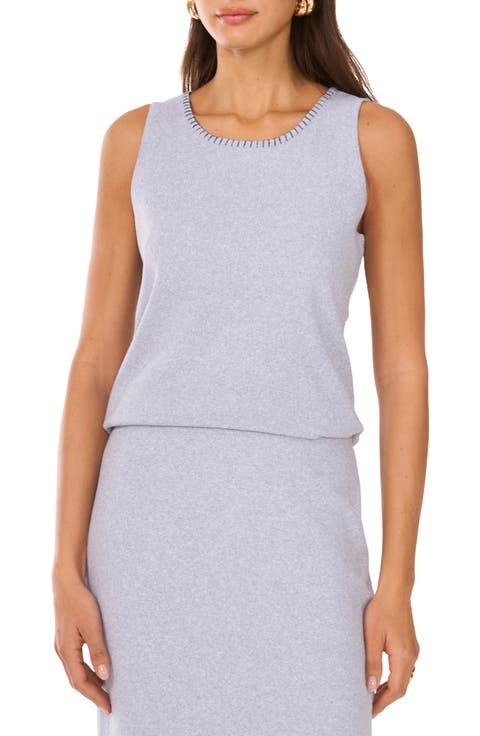 Whipstitch Sleeveless Sweater
