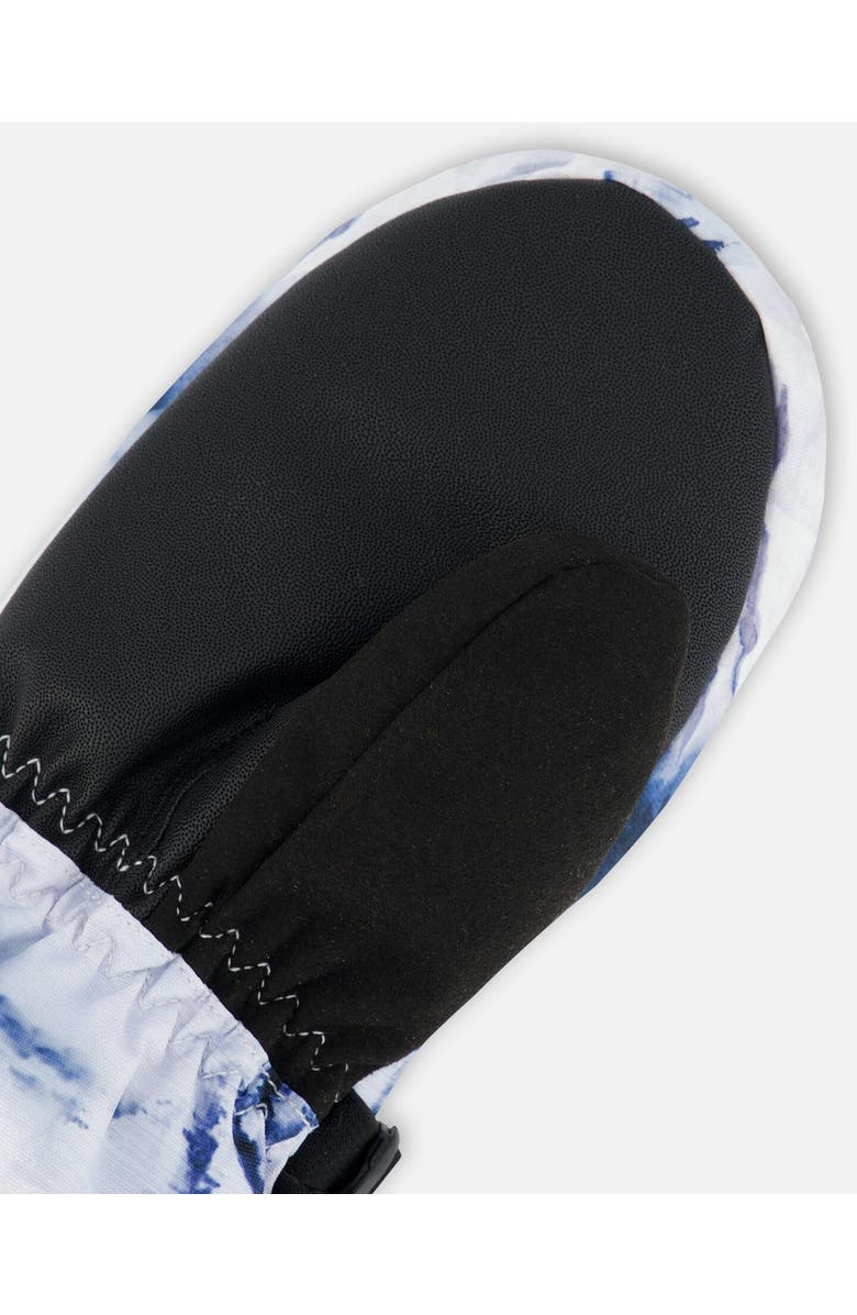 Deux par Deux Boy's Technical Mittens Printed Watercolor Pine, Alternate, color,