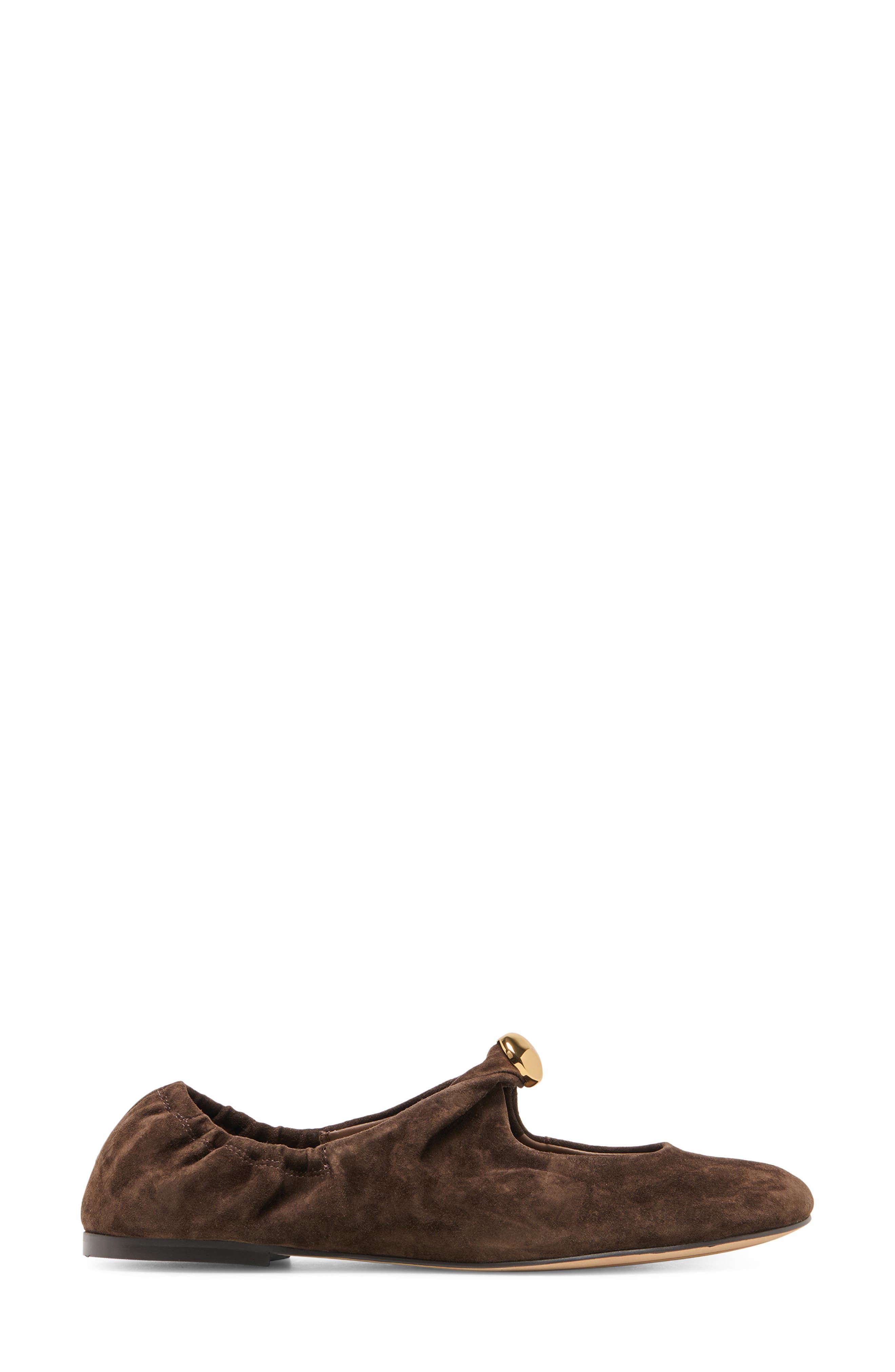 Cornel Mary Jane Flat, Alternate, color, DARK BROWN SUEDE