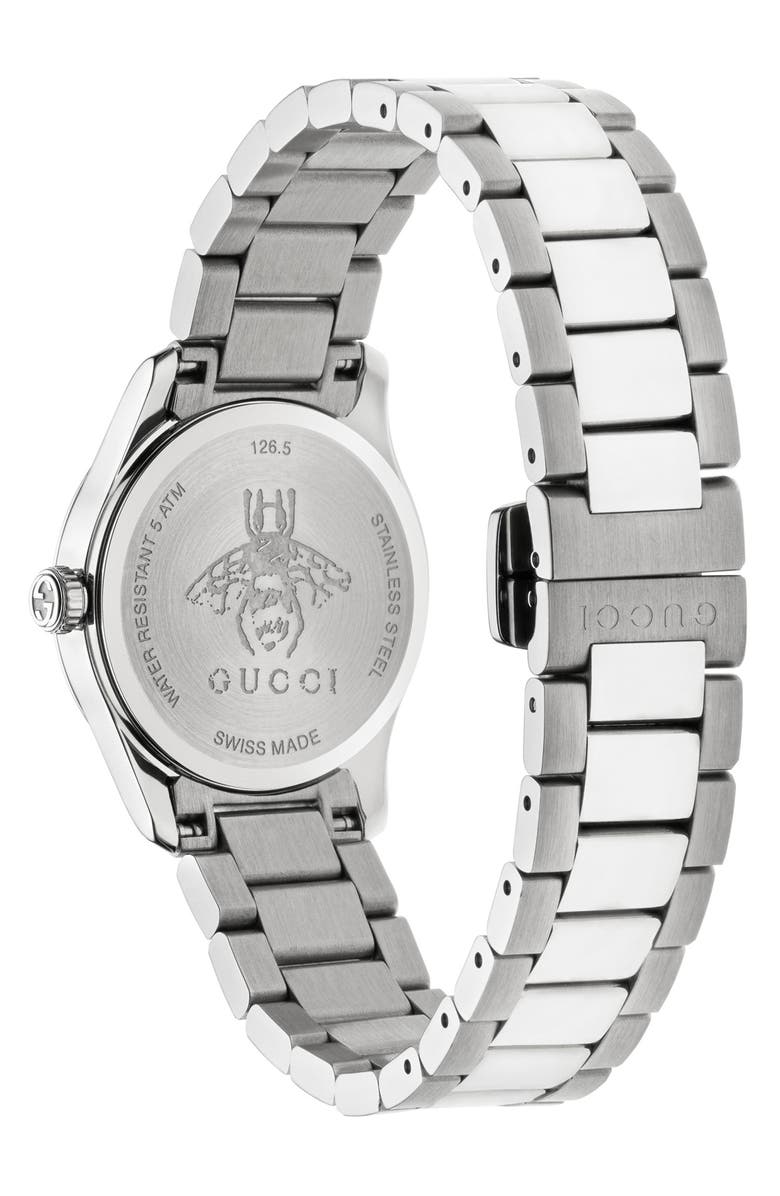 Gucci G-Timeless Feline Bracelet Watch, 27mm, Alternate, color, 