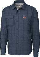 Cutter & Buck Men's Cutter & Buck Gray Los Angeles Dodgers Americana Rainier Full-Snap Shirt Jacket
