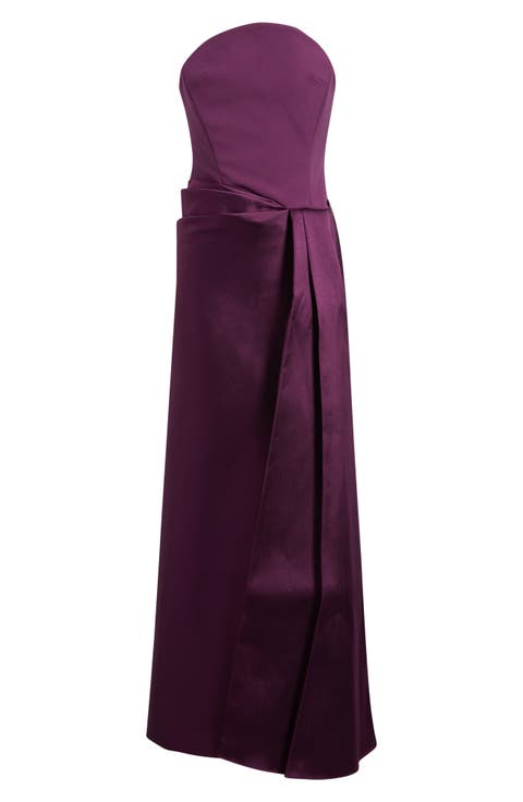 Seri Strapless A-Line Gown