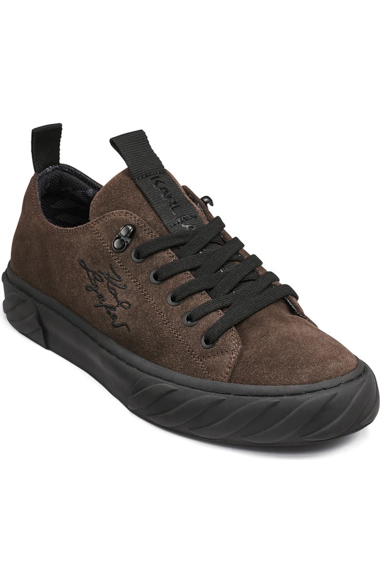 KARL LAGERFELD PARIS Low Top Sneaker, Main, color, Brown