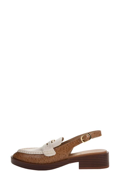 Chinese Laundry Paiinted Slingback Loafer In Bone/camel