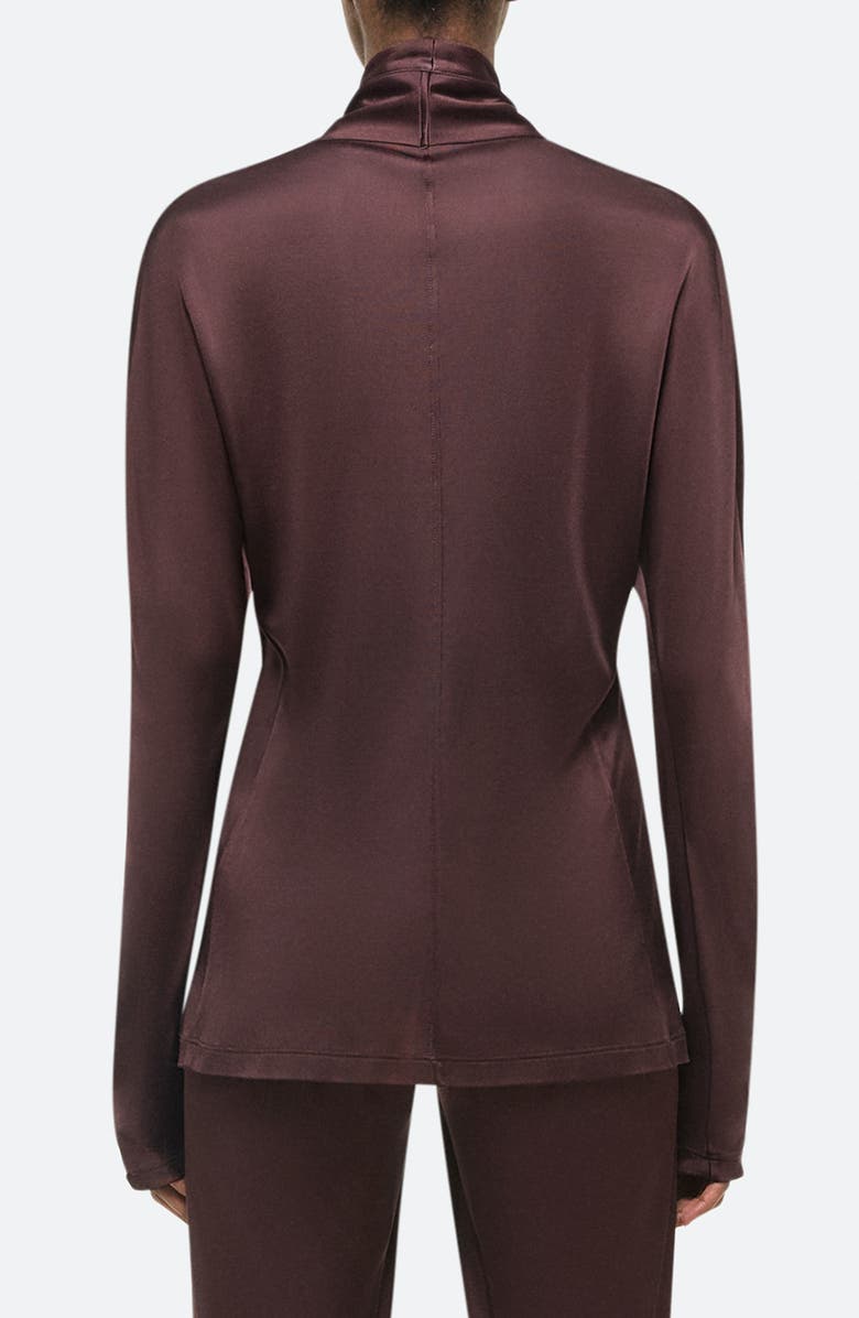 Helmut Lang Shawl Collar Button-Up Shirt, Alternate, color, Espresso - D1p