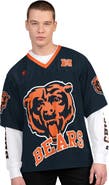 STARTER Men's Starter Navy/White Chicago Bears Short Sleeve & Long Sleeve T-Shirt Combo Pack