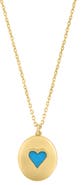 EFFY Gold Plated Sterling Silver Heart Pendant Necklace