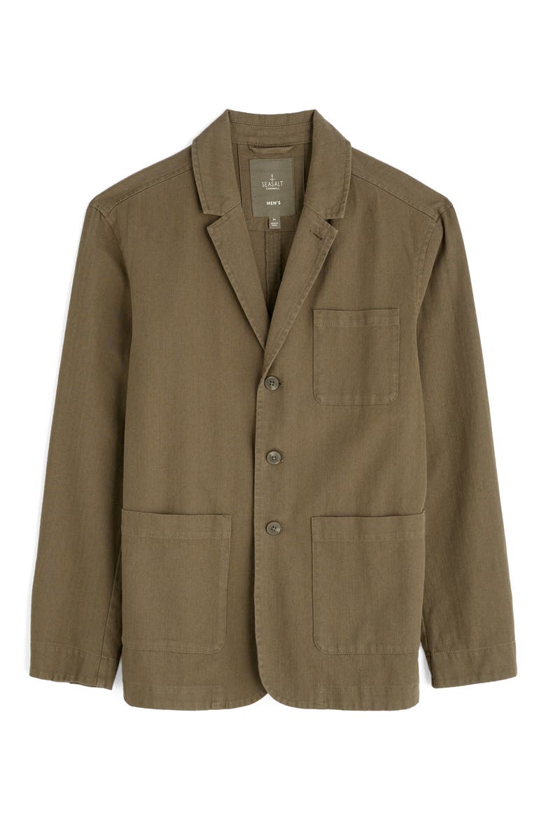 Tollgate Linen & Organic Cotton Blazer, Alternate, color, RIVERBED