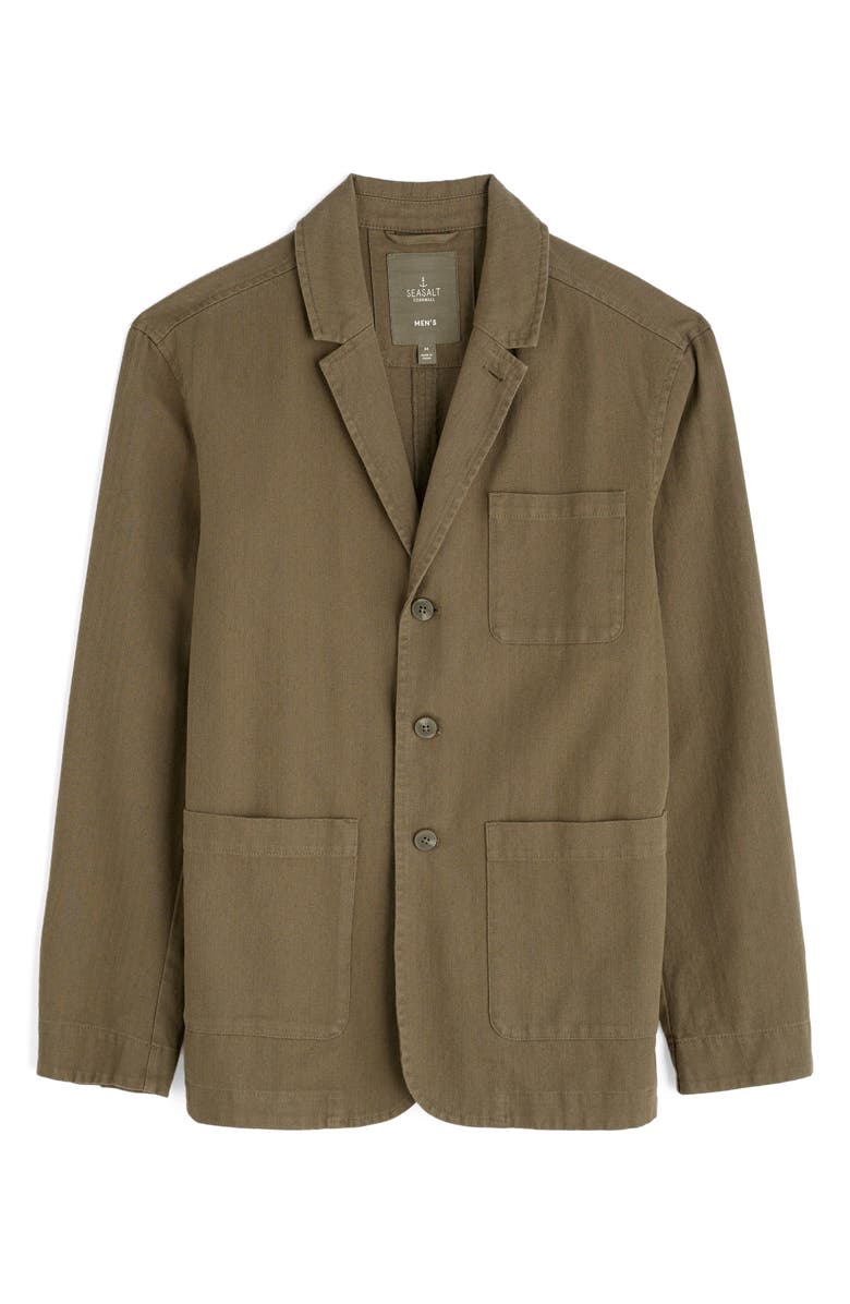 Seasalt Cornwall Tollgate Linen & Organic Cotton Blazer, Alternate, color, Riverbed