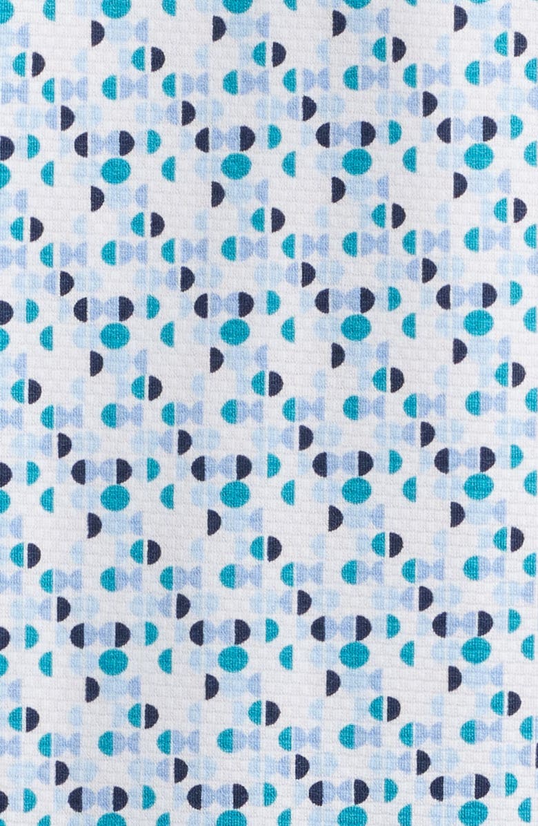 Mizzen+Main Halyard Trim Fit Dot Print Polo, Alternate, color, White Broken Circle