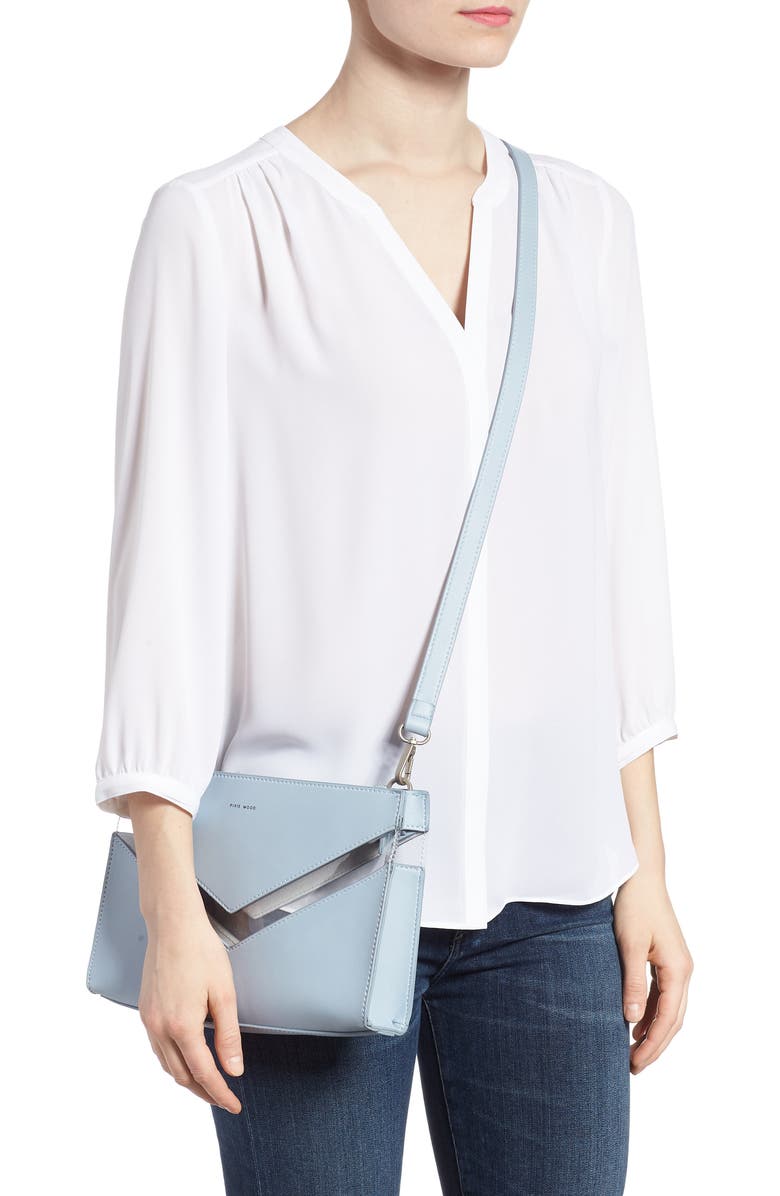 Pixie Mood Emily Faux Leather Crossbody Clutch, Alternate, color,