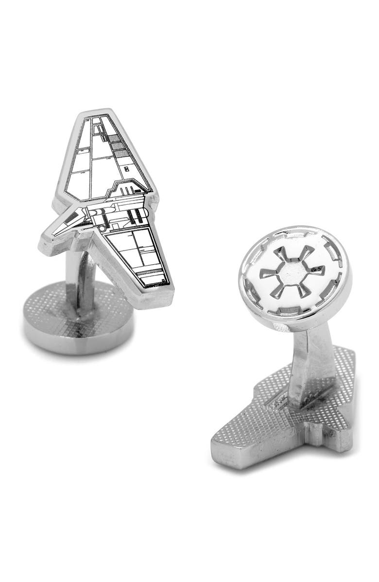 Cufflinks, Inc. Imperial Shuttle Blueprint Cuff Links, Alternate, color,