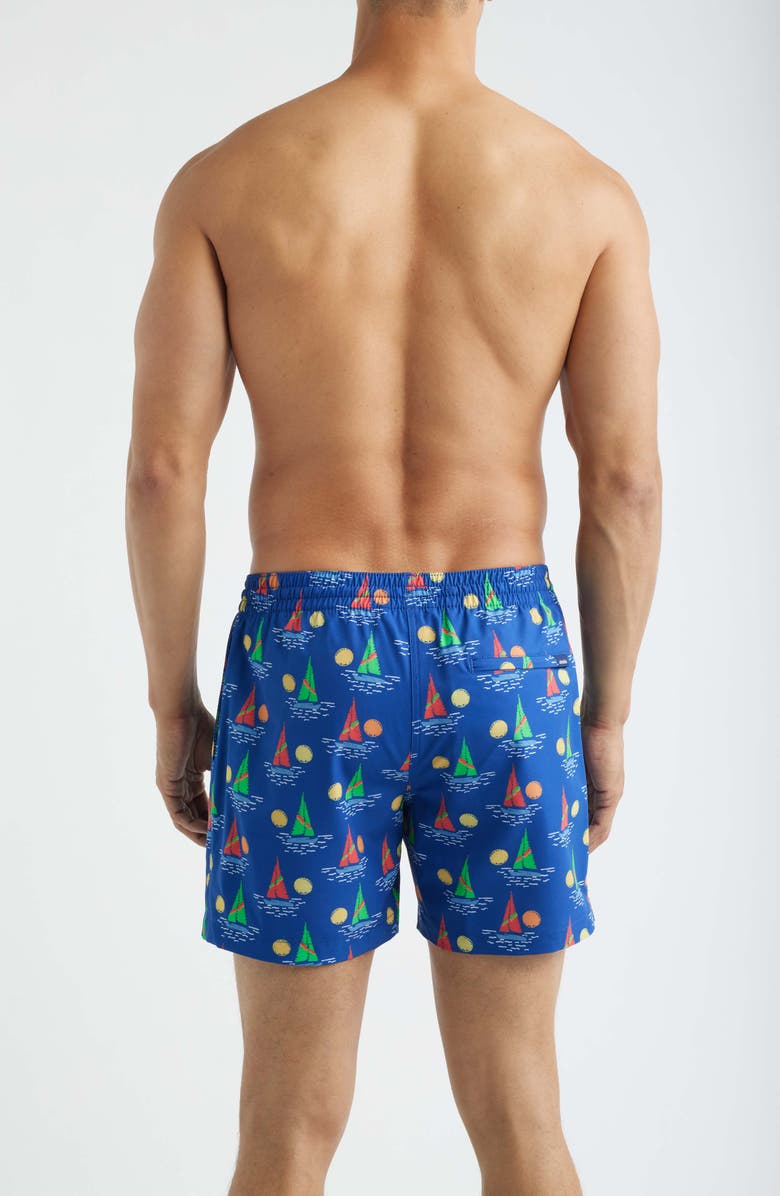Chubbies Come Sail Away 5.5-Inch Swim Trunks, Alternate, color, Bright Blue
