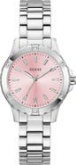 GUESS Crystal Bezel Bracelet Watch, 35mm