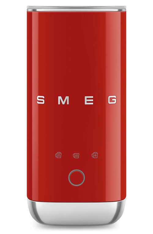 Smeg Mini Milk Frother In Red