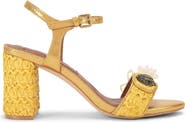 Kurt Geiger London Kensington Embellished Raffia Sandal