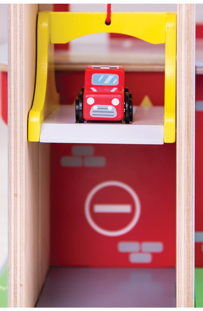 Bigjigs Heritage Playsets Park & Play Garage, Alternate, color, 