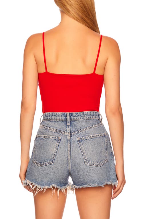 Susana Monaco Essential V-neck Camisole In Perfect Red