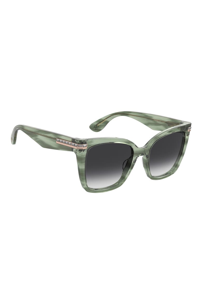 55mm Square Sunglasses, Alternate, color, GREEN HAVANA/ DARK GREY