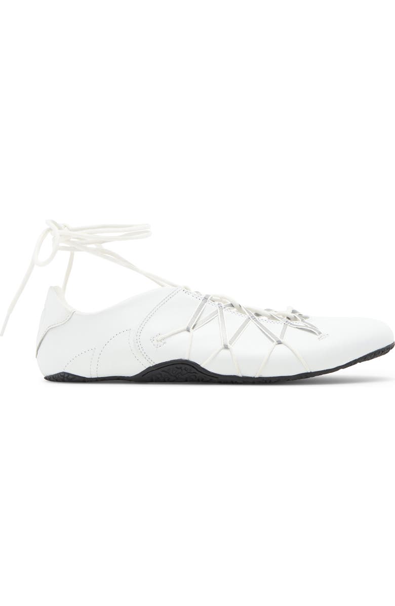 Jeffrey Campbell Regimen Ankle Wrap Sneaker, Alternate, color, White Combo