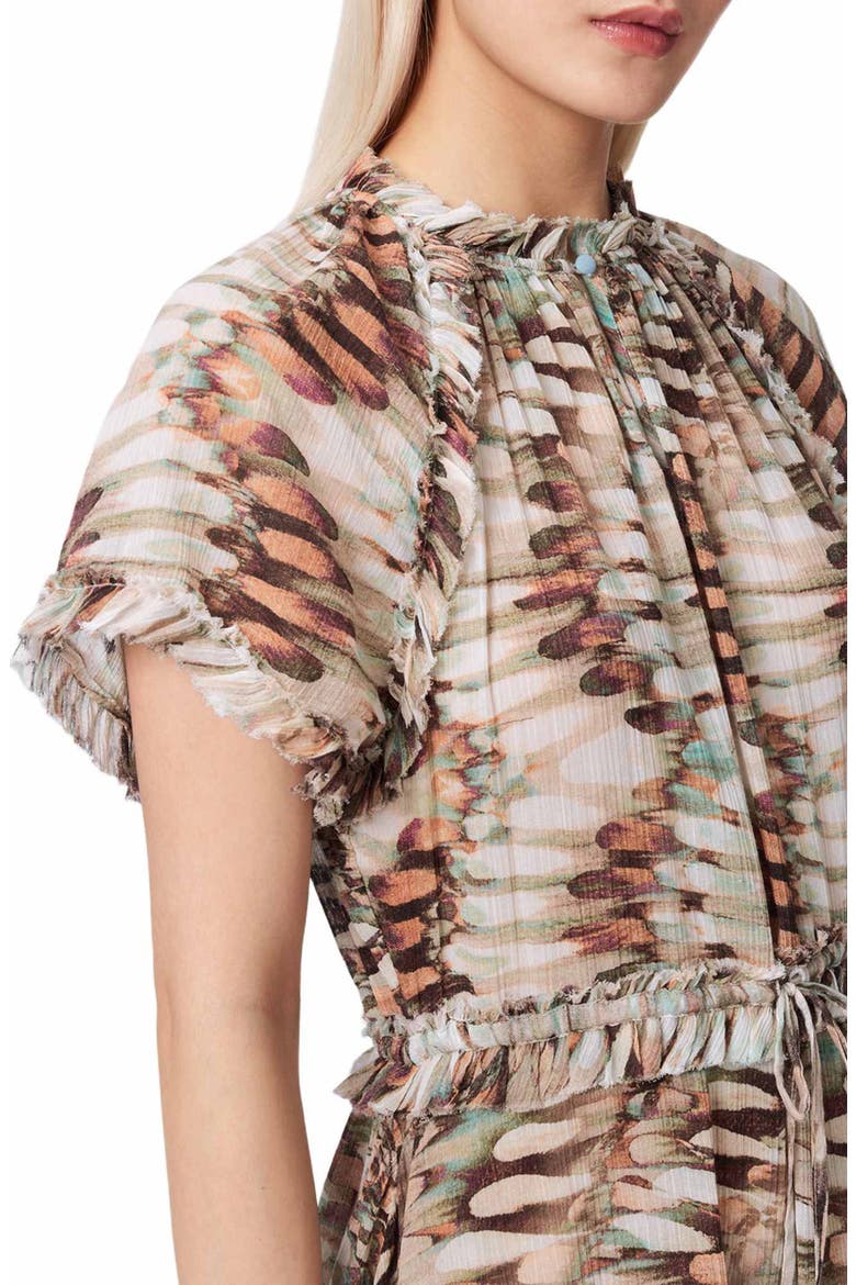 Lamaia Handkerchief Cotton Midi Dress, Alternate, color, OCEANO SOFT PINK
