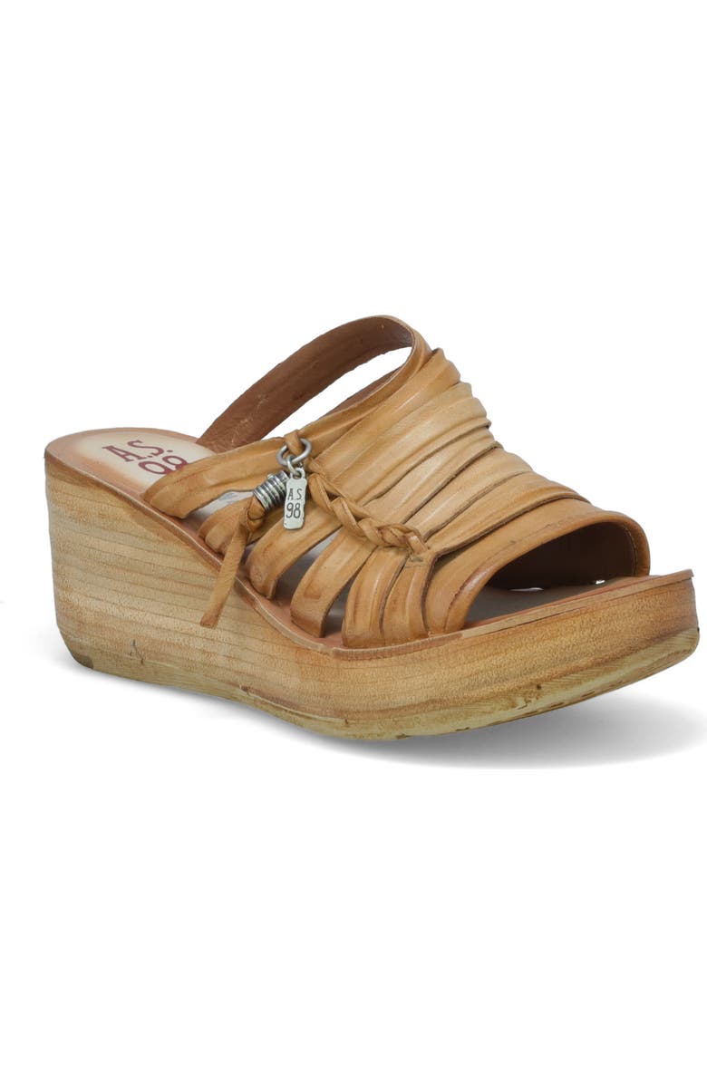 A.S.98 Nicolls Platform Wedge Sandal, Main, color,
