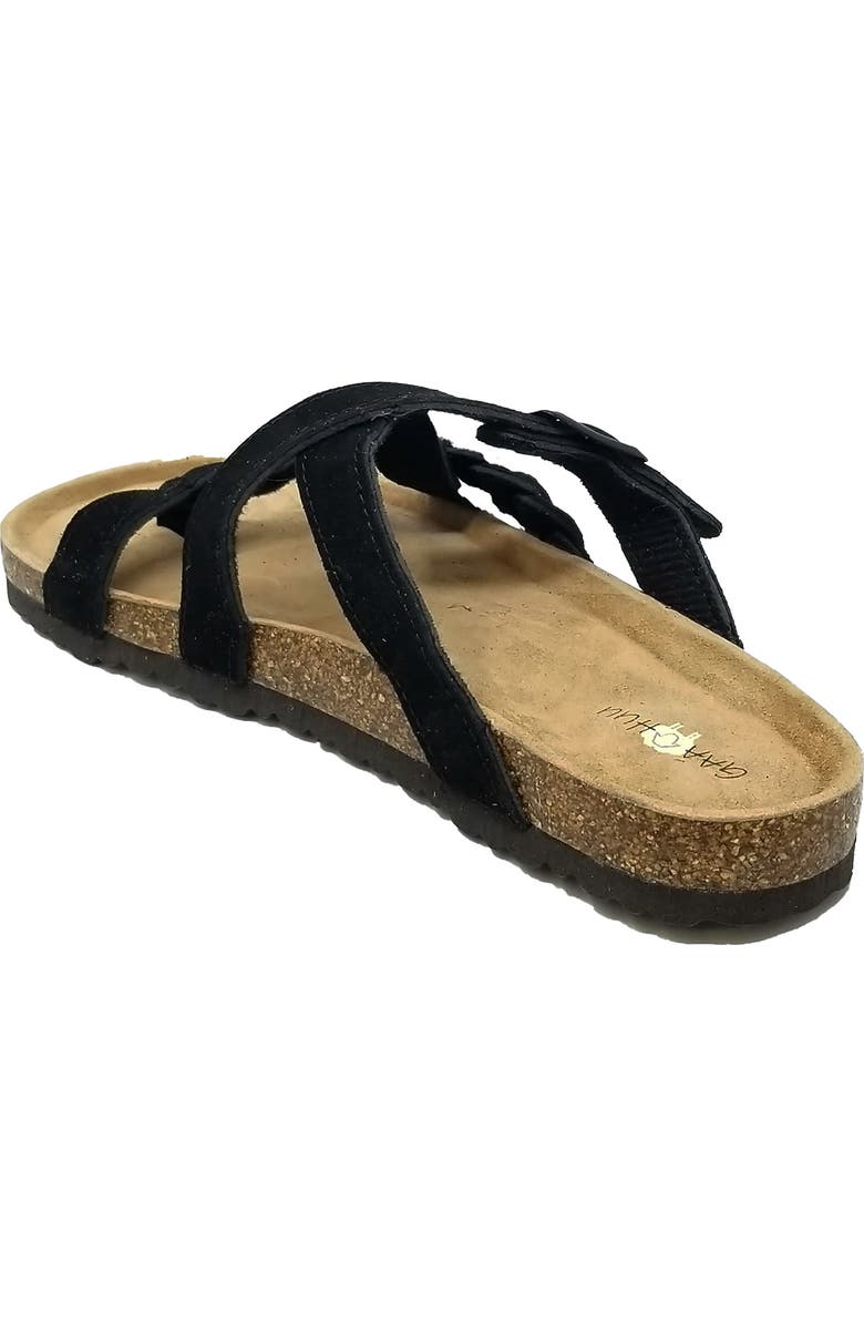 GAAHUU Suede Braided Crisscross Sandal, Alternate, color,