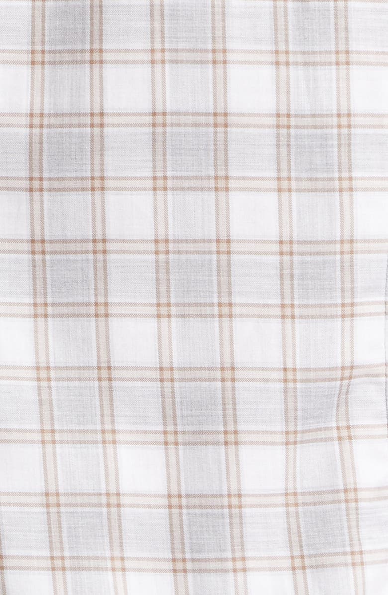 Eleventy Plaid Cotton Flannel Button-Up Shirt, Alternate, color, 