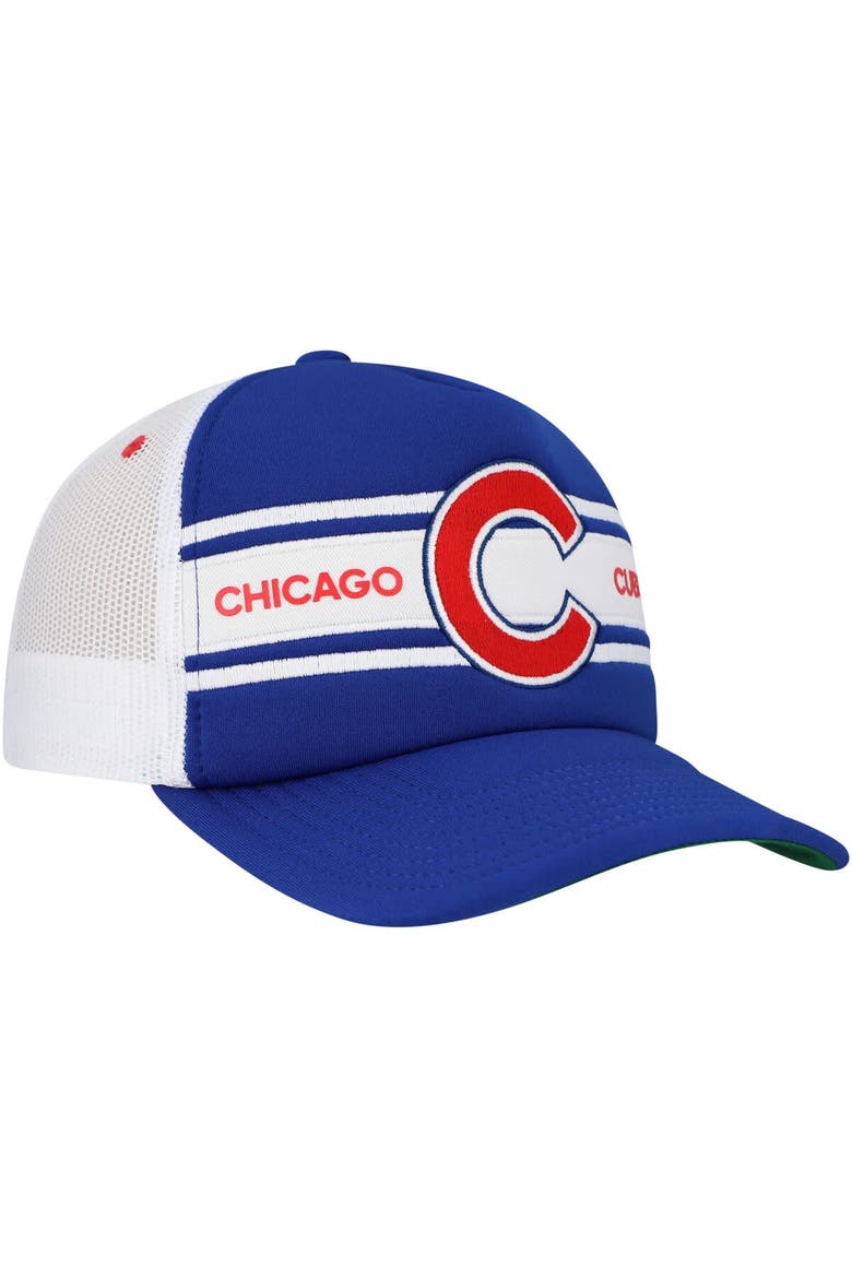 Men's   Royal Chicago Cubs Sideline Trucker Adjustable Hat, Alternate, color, Royal