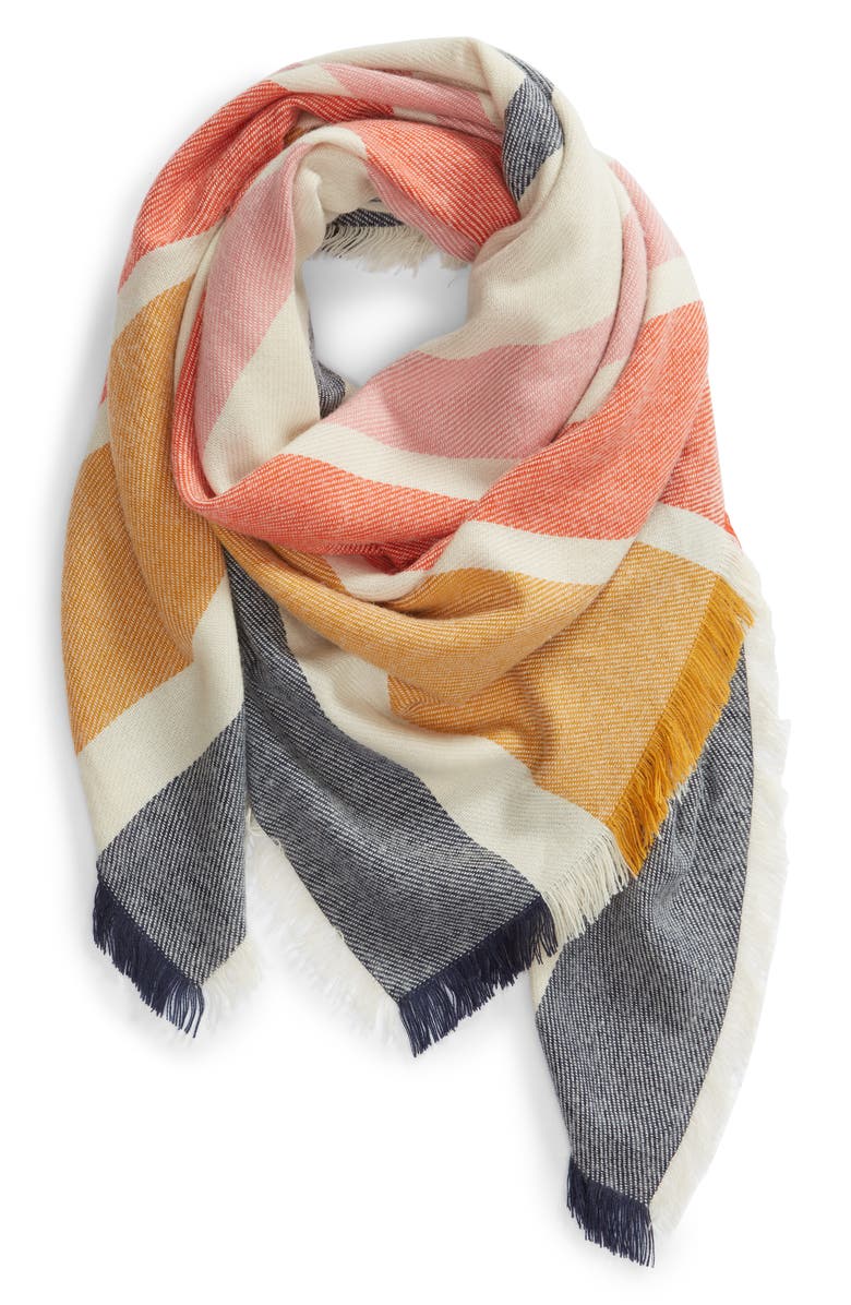 Madewell Stripe Blanket Scarf, Alternate, color, 