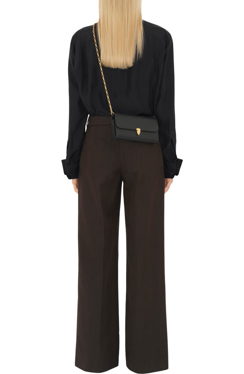 Burberry B Shield Chain Strap Wallet, Alternate, color,