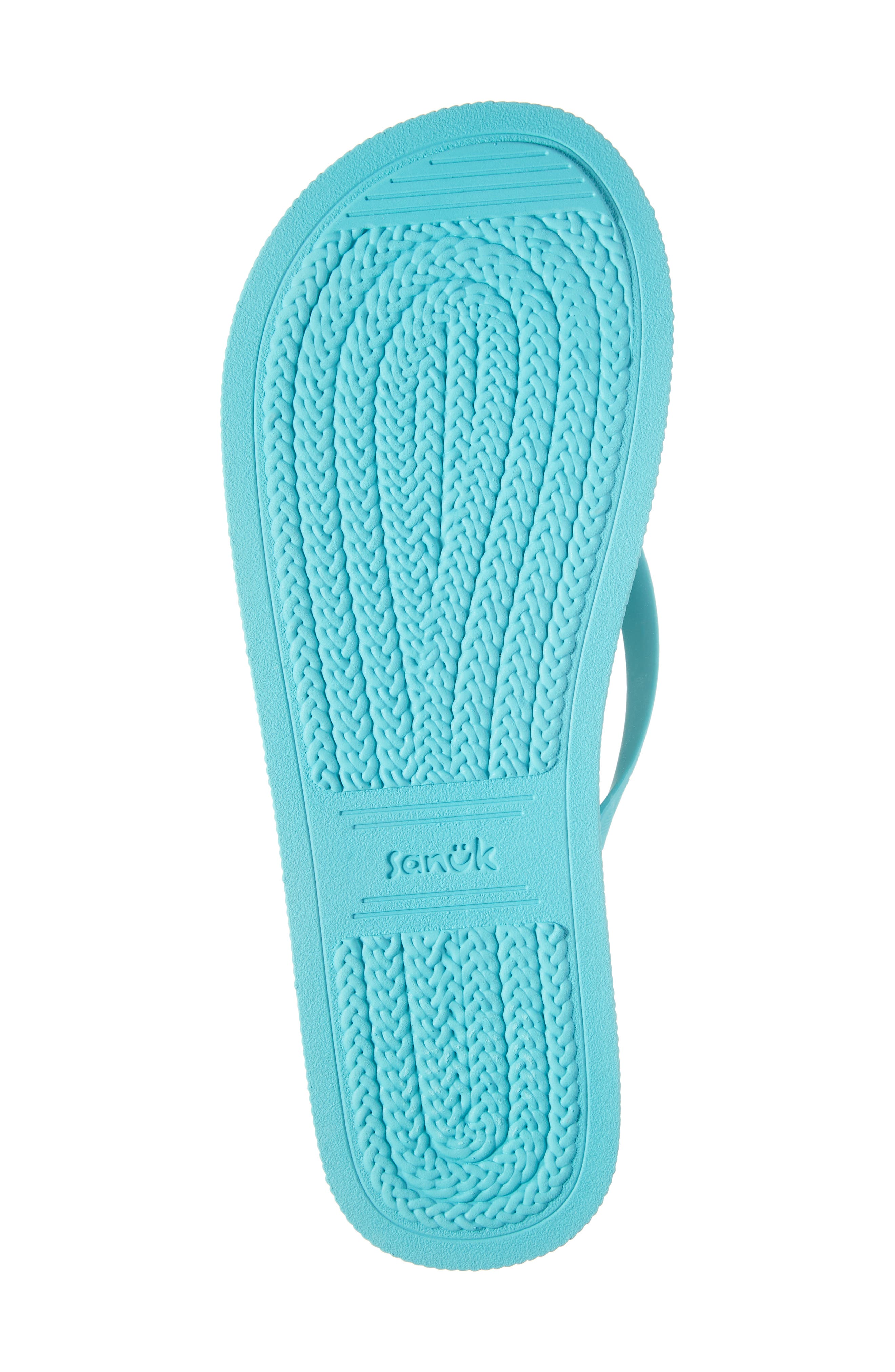 Sanuk Funshine Water Friendly Flip Flop, Alternate, color, Turquoise