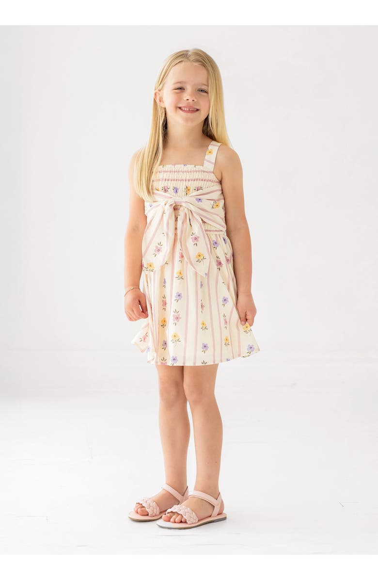 Mabel + Honey Purple Bouquet Tank Dress, Alternate, color, Floral