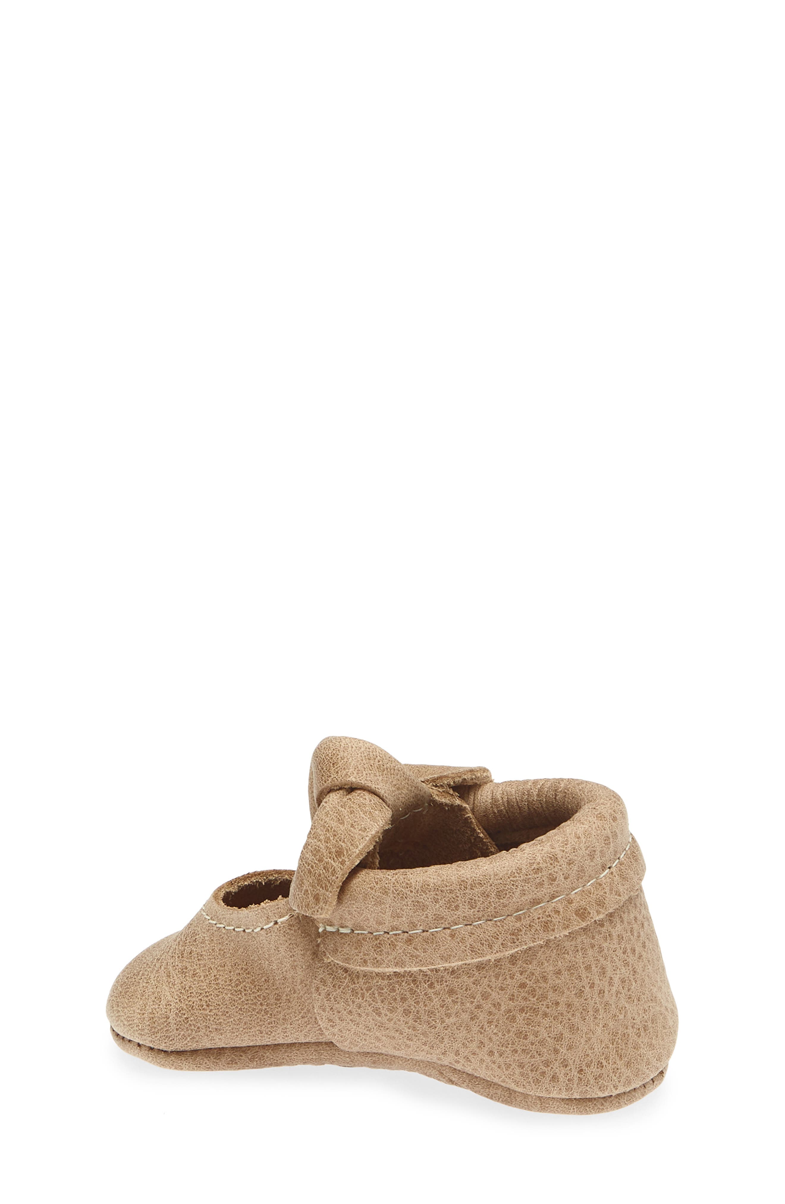 Kids' Knotted Bow Leather Mary Jane, Alternate, color, WEATHERED BROWN