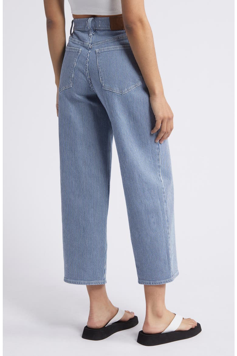 The Perfect Vintage Wide Leg Crop Jeans, Alternate, color, INDIGO RAILROAD
