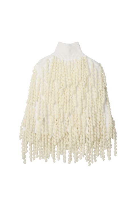 Wool Mohair Blend Cape