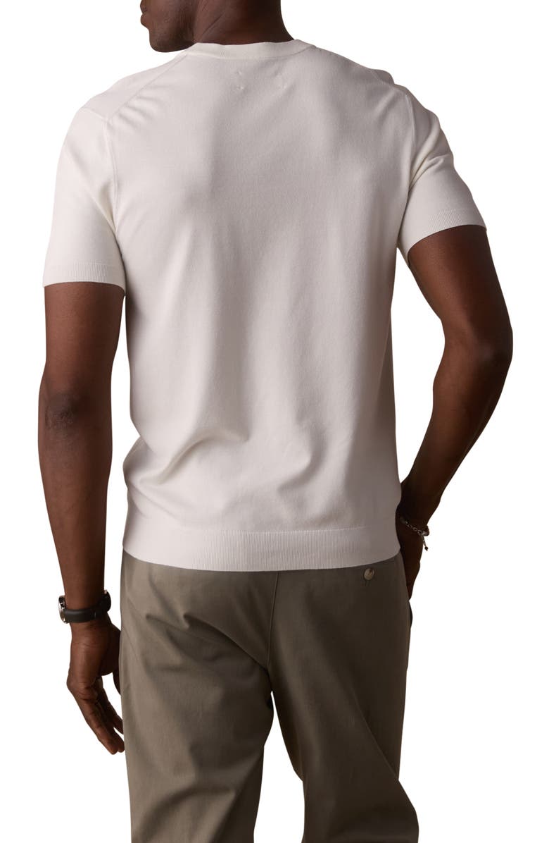 The Normal Brand Taylor Short Sleeve Crewneck Sweater, Alternate, color, White