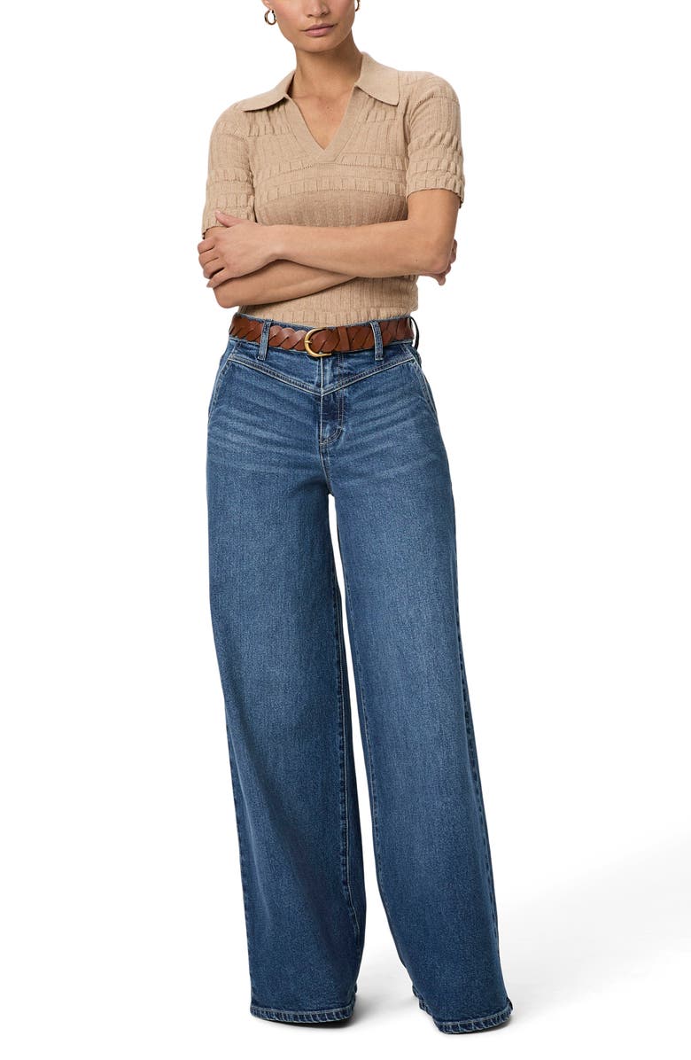 PAIGE Cameron V-Yoke High Waist Super Wide Leg Jeans, Alternate, color, Katerina