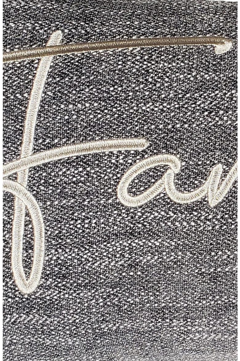 Sentiments Family Embroidered Accent Pillow, Alternate, color, GRAY