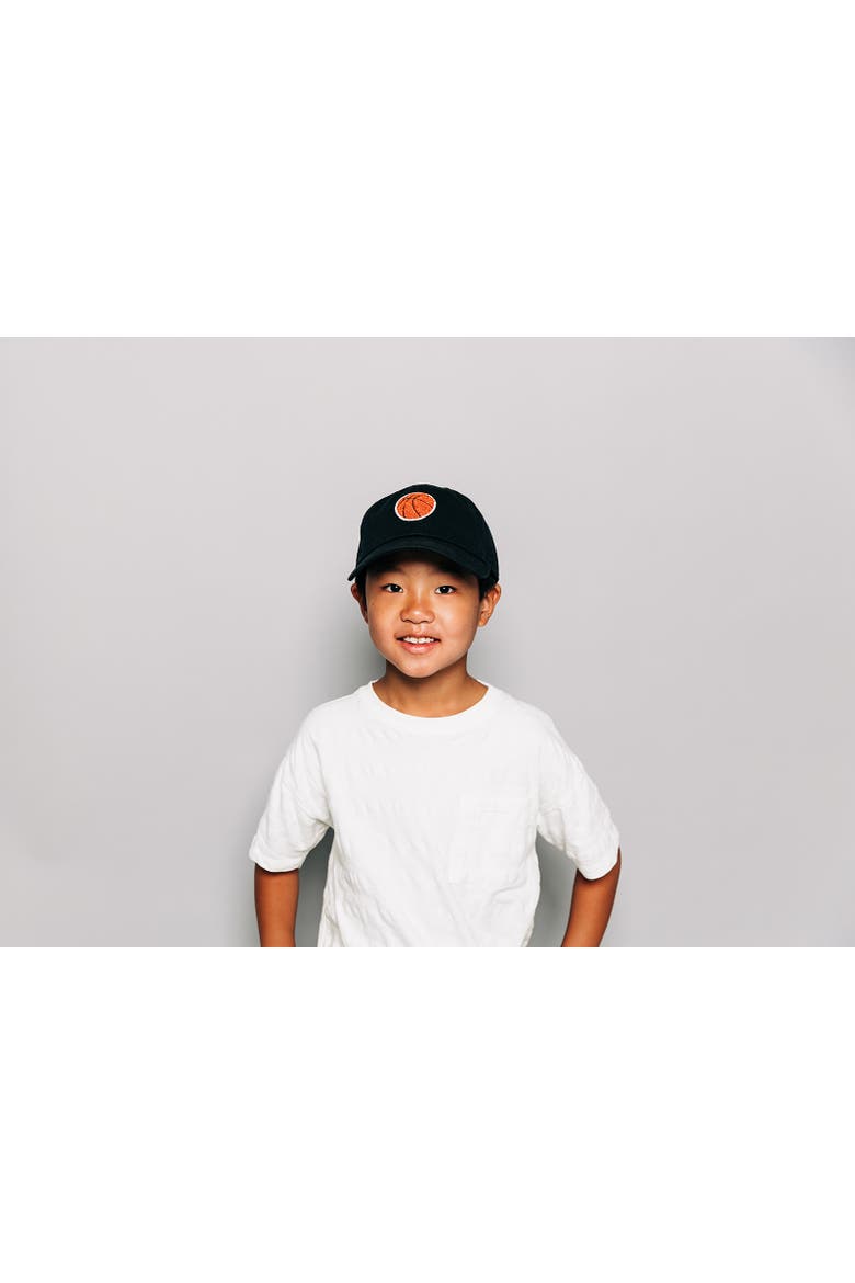 Terry Basketball Hat - Kids, Alternate, color, Black