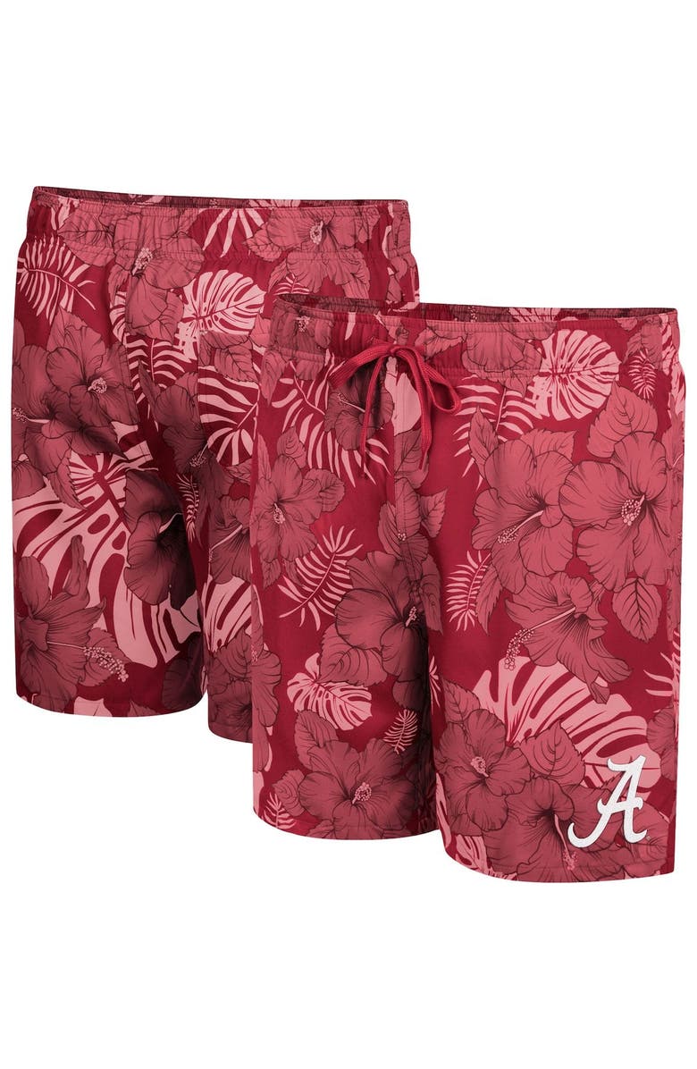 COLOSSEUM Men's Colosseum Crimson Alabama Crimson Tide The Dude Swim Shorts, Main, color, Crimson