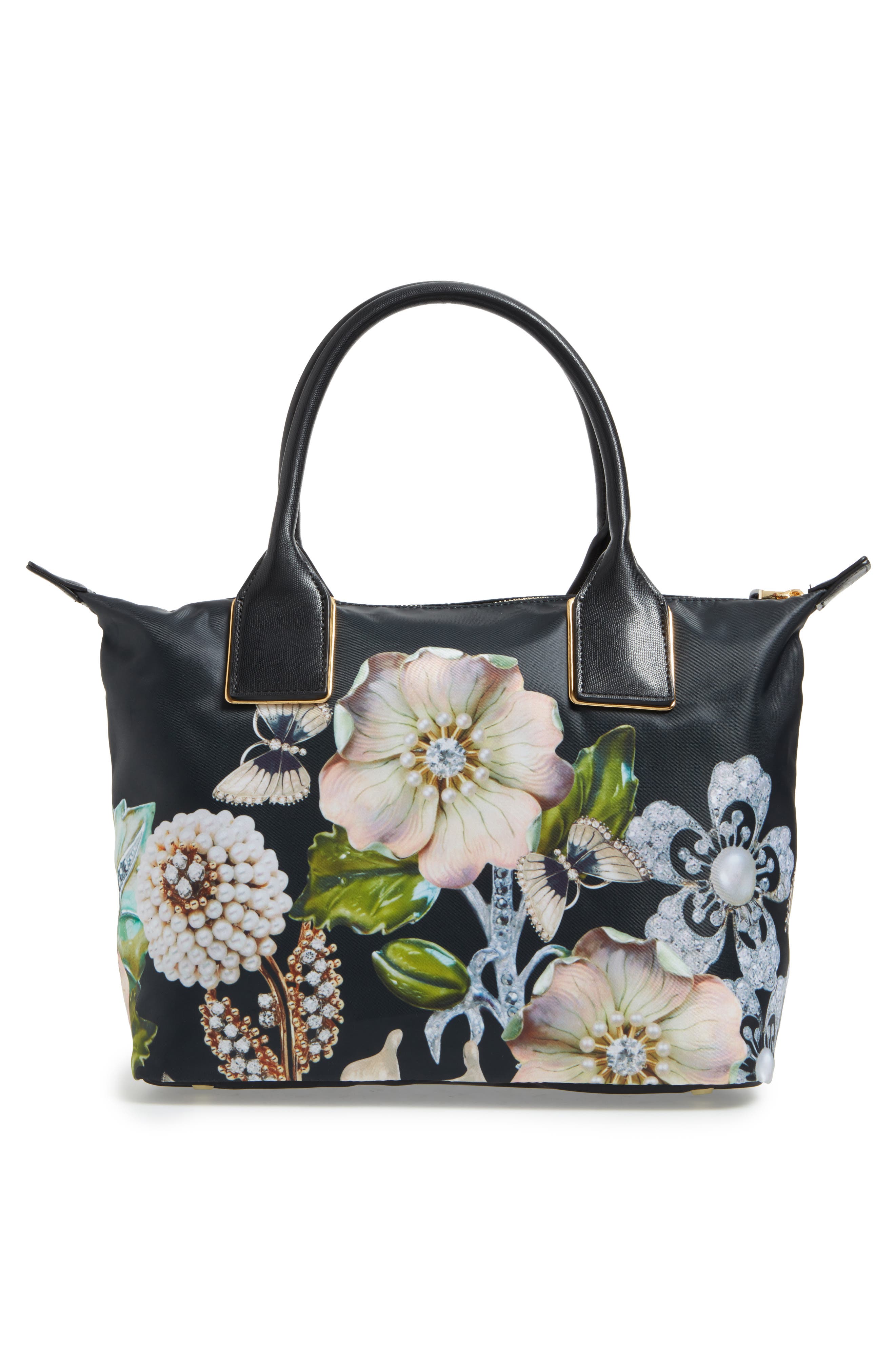 Ted Baker London Small Gem Gardens Nylon Tote, Alternate, color, 