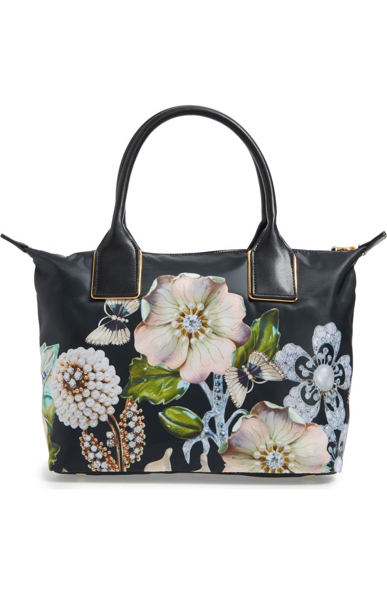 Ted Baker London Small Gem Gardens Nylon Tote, Alternate, color,