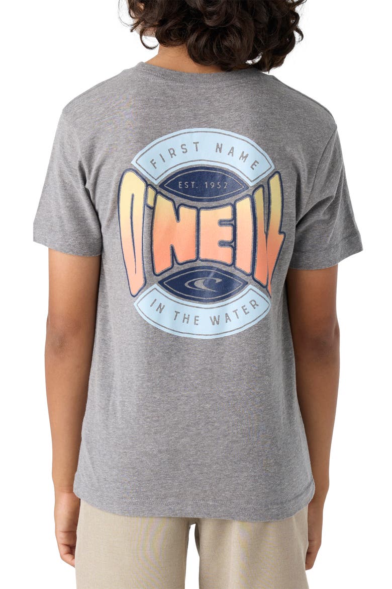 Kids' Coin Flip Graphic T-Shirt, Alternate, color, HEATHER GREY