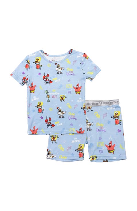 SpongeBob Kids 2-Piece Short Sleeve & Shorts Pajama Set