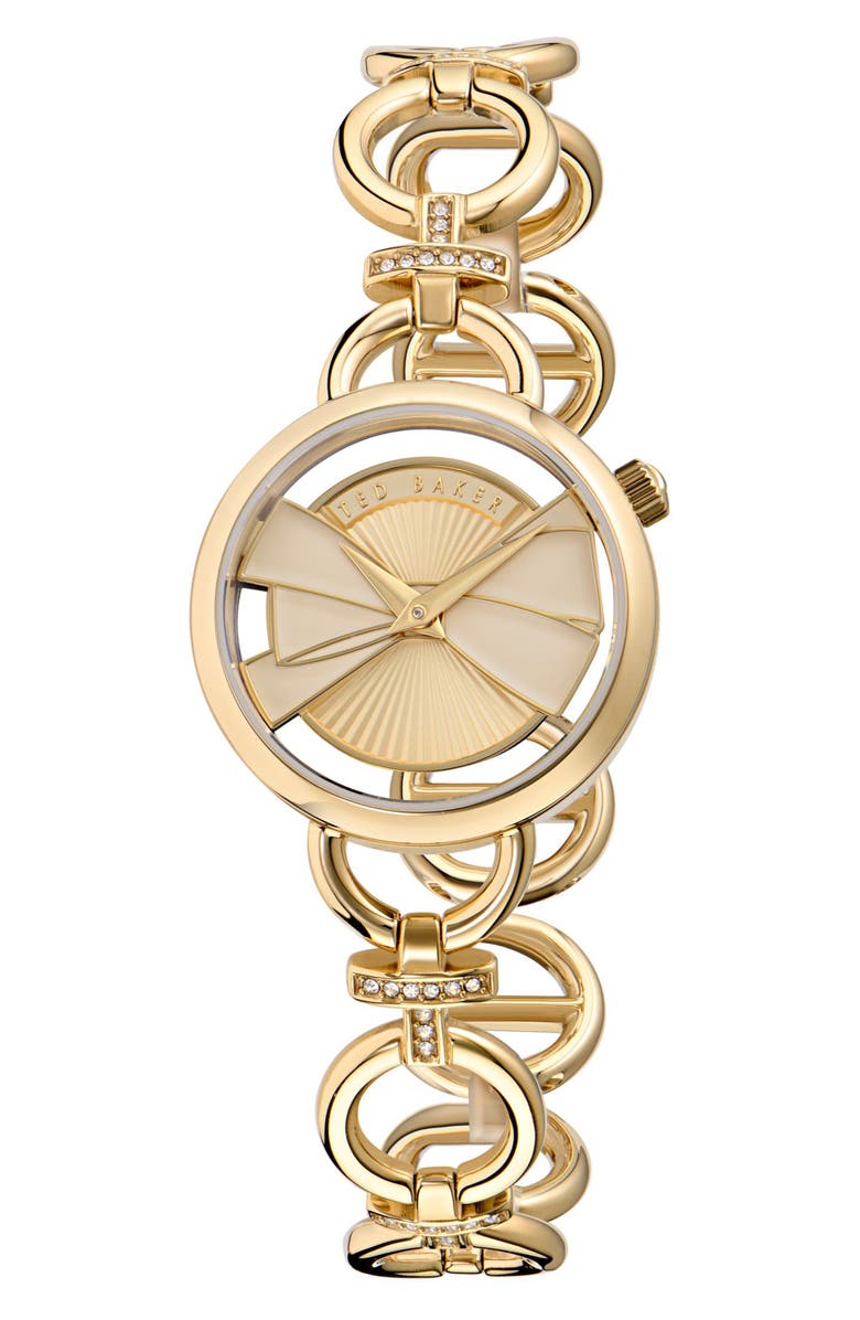 Ted Baker Lilabel Bracelet Watch, 28mm, Main, color, Gold