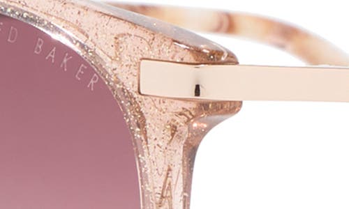 Ted Baker 53mm Round Sunglasses In Pink