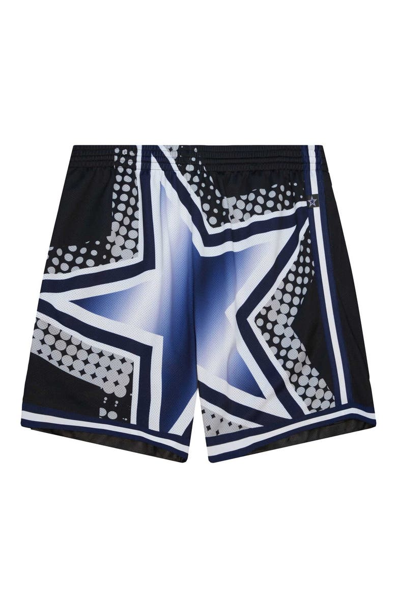 Mitchell & Ness Men's Mitchell & Ness  Black Dallas Cowboys Big Face 7.0 Fashion Shorts, Alternate, color, 